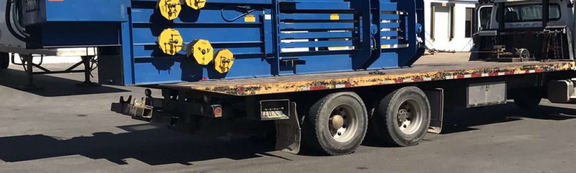 Baler is loaded on the truck and heading for storage. https://t.co/3oTU5KYoY0